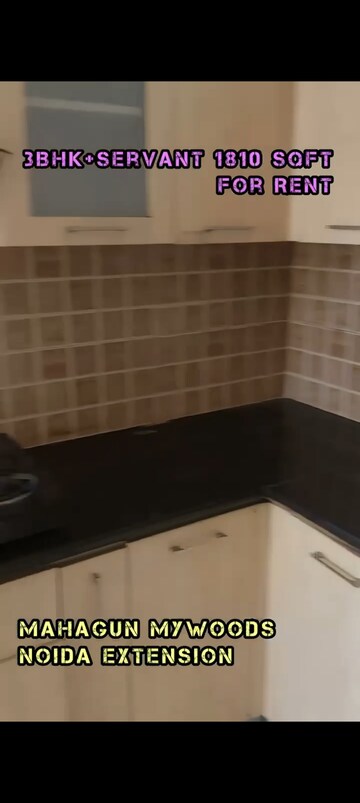 Kitchen in 3.5 BHK Apartment at Mahagun Mywoods, Sector 16c Greater Noida – for Rent