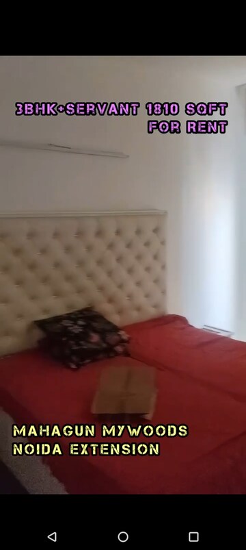 Bedroom in 3.5 BHK Apartment at Mahagun Mywoods, Sector 16c Greater Noida – for Rent