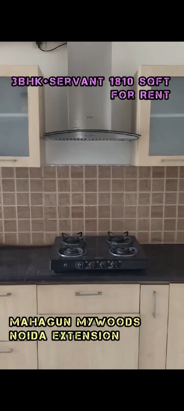 Kitchen in 3.5 BHK Apartment at Mahagun Mywoods, Sector 16c Greater Noida – for Rent