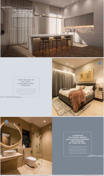 Living Room in 5 BHK Apartment at S Raheja Avisa, Chimbai Village – for Sale