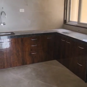Kitchen in 3 BHK Apartment at Gami Asters, Ghansoli – for Rent