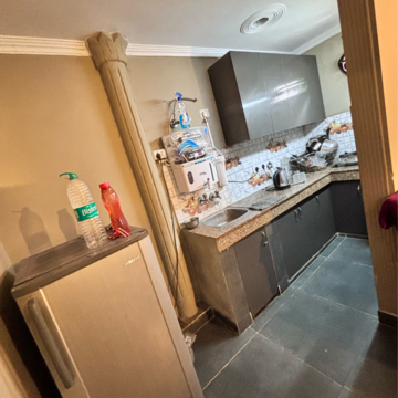 Kitchen in 1 BHK Builder Floor at Malviya Nagar – for Rent
