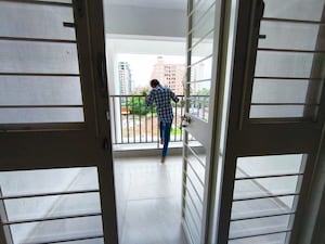 Balcony in 2 BHK Apartment at V Top Valonia, Punawale – for Rent