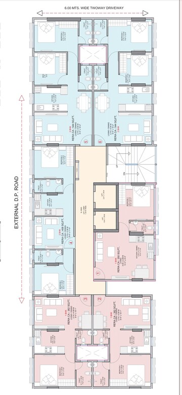 Floor Plan in 1 BHK Apartment at Kripa Elysium, Chembur – for Sale