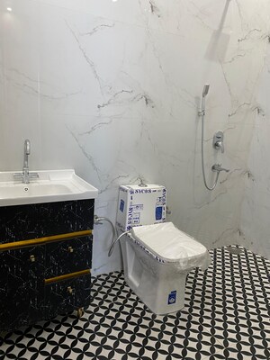 Bathroom in 4 BHK Penthouse at Dhakoli – for Sale