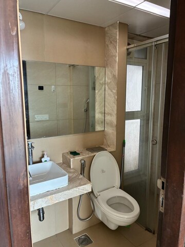 Bathroom in 2 BHK Apartment at L&T Emerald Isle, Powai – for Rent