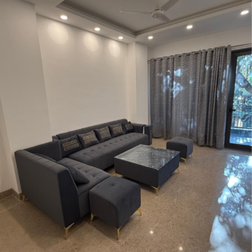 Living Room in 3 BHK Builder Floor at Malviya Nagar – for Rent
