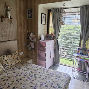 Bedroom in 2 BHK Apartment at GHP Neptune Suncity, Tirandaz – for Rent