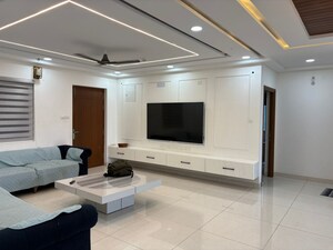 Living Room in 4 BHK Apartment at Aparna Sarovar Zenith, Nallagandla – for Sale