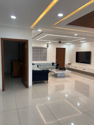 Living Room in 4 BHK Apartment at Aparna Sarovar Zenith, Nallagandla – for Sale