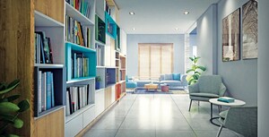 Study Room in 3 BHK Apartment at Kamalgazi – for Sale