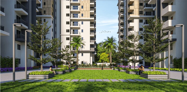 Garden, hallmark-pinnacle 2 Bedroom 1285 Sq.Ft. Apartment In Kollur Hyderabad 9220114
