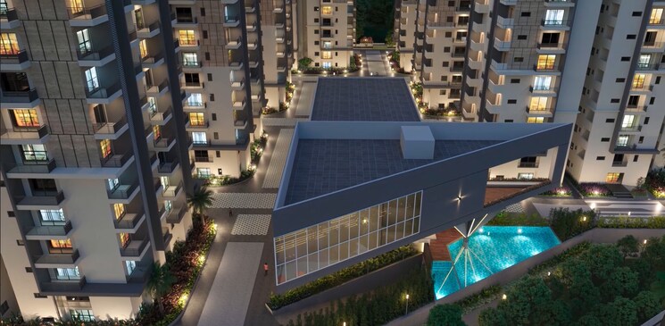 Swimming Pool, hallmark-pinnacle 2 Bedroom 1285 Sq.Ft. Apartment In Kollur Hyderabad 9220114