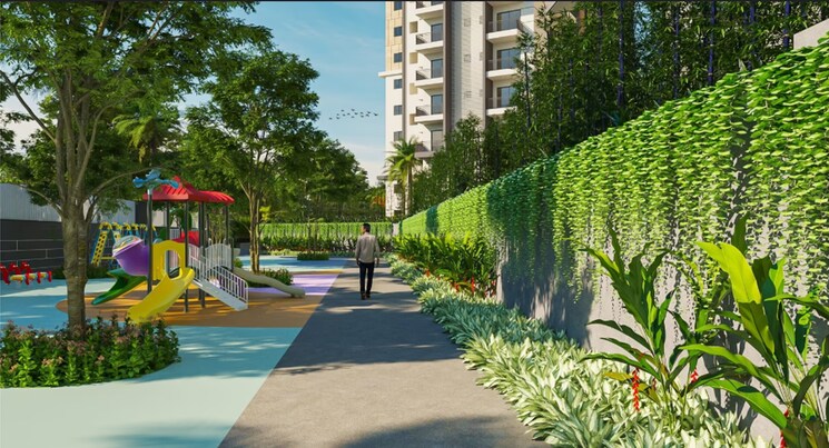 Garden, hallmark-pinnacle 2 Bedroom 1285 Sq.Ft. Apartment In Kollur Hyderabad 9220114