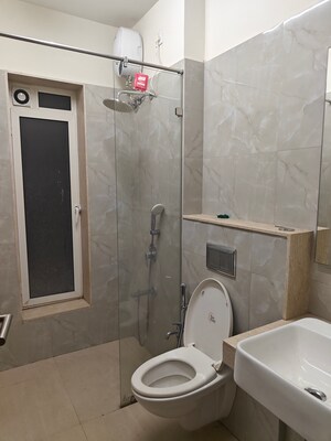 Bathroom in 2 BHK Apartment at L & T Seawoods Residences Phase 1 Part A, Seawoods – for Rent