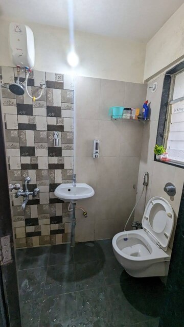 Bathroom in 1 BHK Apartment at Zinnia Elegans, Wakad – for Rent