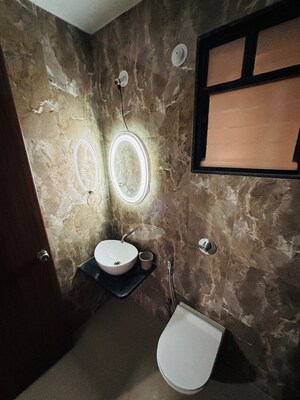 Bathroom in 2 BHK Apartment at Unique Youtopia, Kharadi – for Rent
