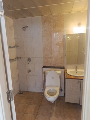 Bathroom in 2.5 BHK Apartment at Mantri Manyata Lithos, Thanisandra – for Rent