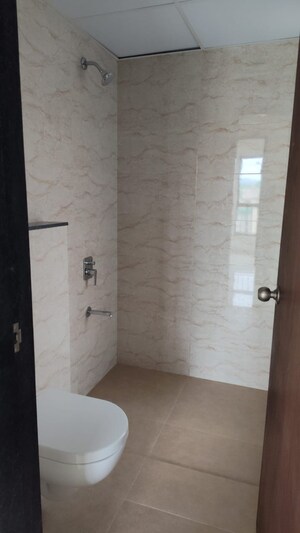 Bathroom in 2 BHK Apartment at Shapoorji Pallonji Sensorium, Hinjewadi – for Rent