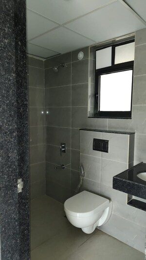 Bathroom in 2 BHK Apartment at Shapoorji Pallonji Sensorium, Hinjewadi – for Rent