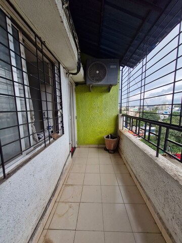 Balcony in 2 BHK Apartment at Karan Ashiyana, Wadgaon Sheri – for Rent