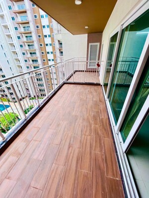 Balcony in 4 BHK Apartment at L&T Raintree Boulevard, Hebbal – for Rent