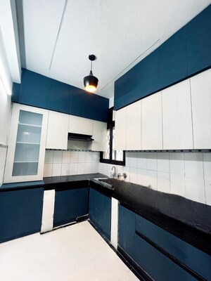 Kitchen in 3 BHK Apartment at Rail Vihar Apartment, Sector 15 – for Rent