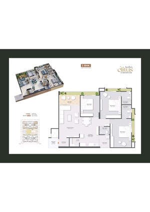 Floor Plan in 3 BHK Builder Floor at Keshav Elitus, Randesan – for Sale