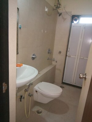 Bathroom in 1 BHK Apartment at Mantri Serene, Goregaon East – for Rent