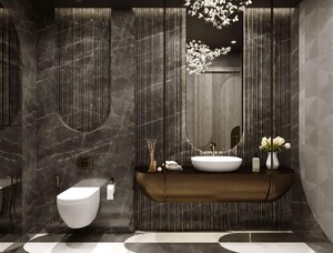 Living Room in 5 BHK Builder Floor at Neeti Bagh – for Sale