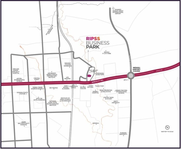 Map Location, sector 66 a Commercial Office Space 2200 Sq.Ft. In Sector 66 A Mohali 9221469