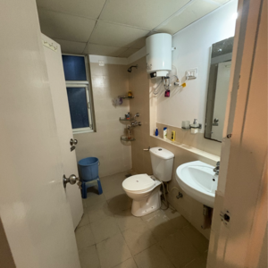 Bathroom in 3 BHK Apartment at Piedmont Taksila Heights, Sector 37c – for Rent