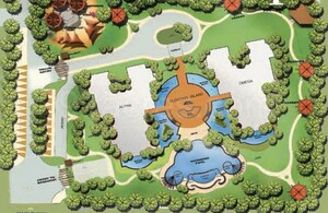 3 BHK Apartment – Map Location View at Bearys Lakeside Habitat, Sahakara Nagar - for Sale