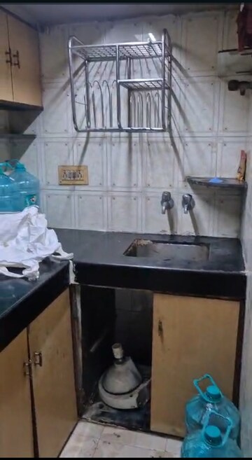 Kitchen in 1 RK Apartment at Ashirwad CHS Dadar East, Dadar East – for Rent