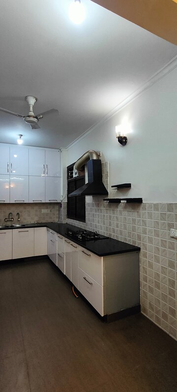 Kitchen in 3 BHK Builder Floor at Sushant Lok I – for Rent