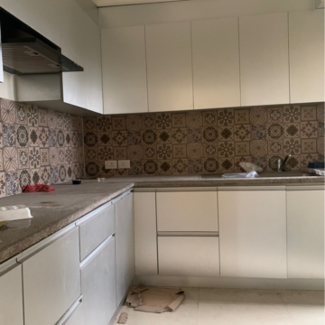 Kitchen in 3 BHK Apartment at Ramprastha City The Edge Towers, Sector 37d – for Rent