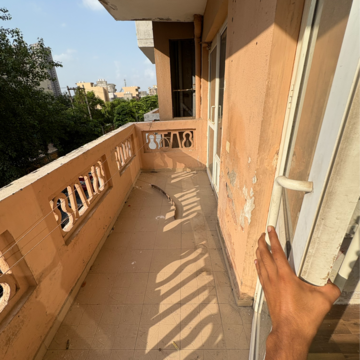Balcony in 4 BHK Apartment at Piedmont Taksila Heights, Sector 37c – for Rent