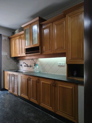 Kitchen in 4 BHK Builder Floor at Panchsheel Park – for Rent