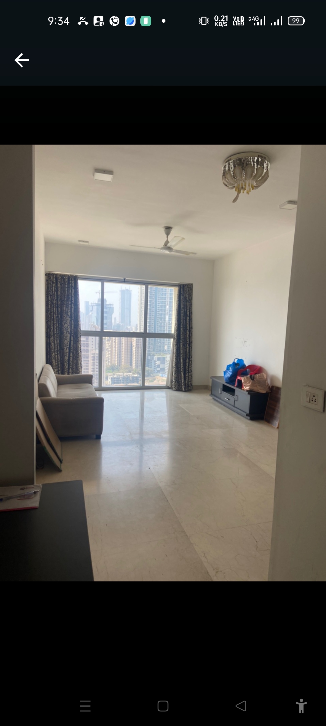2 BHK Apartment For Sale in LnT Crescent Bay T3