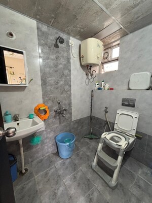 Bathroom in 3 BHK Apartment at Shilpitha Splendour, Mahadevpura – for Rent