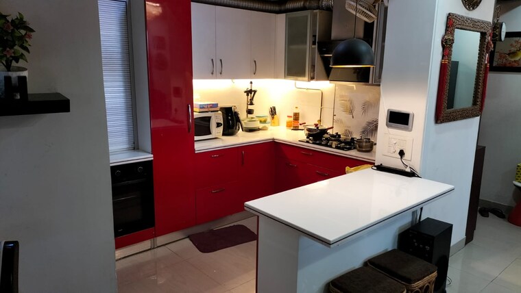 Kitchen, ramprastha-city-the-view 2 Bedroom 1200 Sq.Ft. Apartment In Sector 37d Gurgaon 9221945