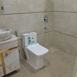 Bathroom in 3 BHK Apartment at Ashiana Upvan, Ashiana Greens – for Rent