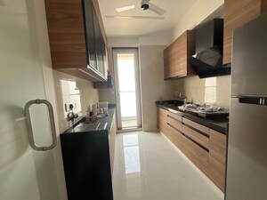Kitchen in 3 BHK Apartment at Lodha World View, Worli – for Rent