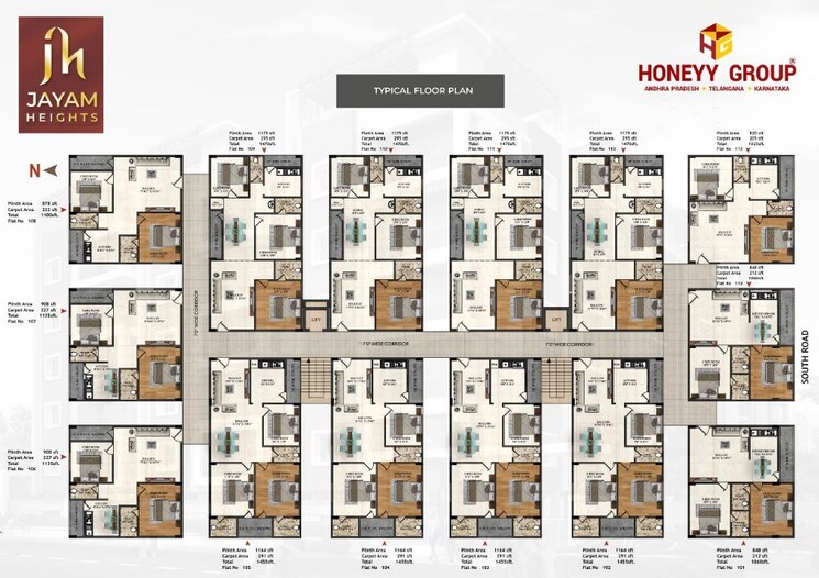 Master Plan, gajuwaka 3 Bedroom 1445 Sq.Ft. Apartment In Gajuwaka Vizag 9222356