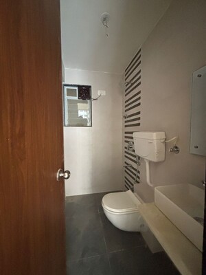 Bathroom in 1 BHK Apartment at JVM Corner Stone, Naupada – for Rent