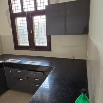 Kitchen in 2 BHK Builder Floor at Wave Floors, Adhyatmik Nagar – for Rent