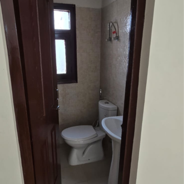 Attached Bathroom in 2 BHK Builder Floor at Wave Floors, Adhyatmik Nagar – for Rent