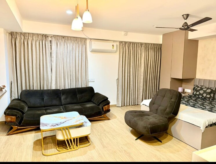 Living Room, yashcon-neon 1 Bedroom 700 Sq.Ft. Apartment In Viman Nagar Pune 9222954