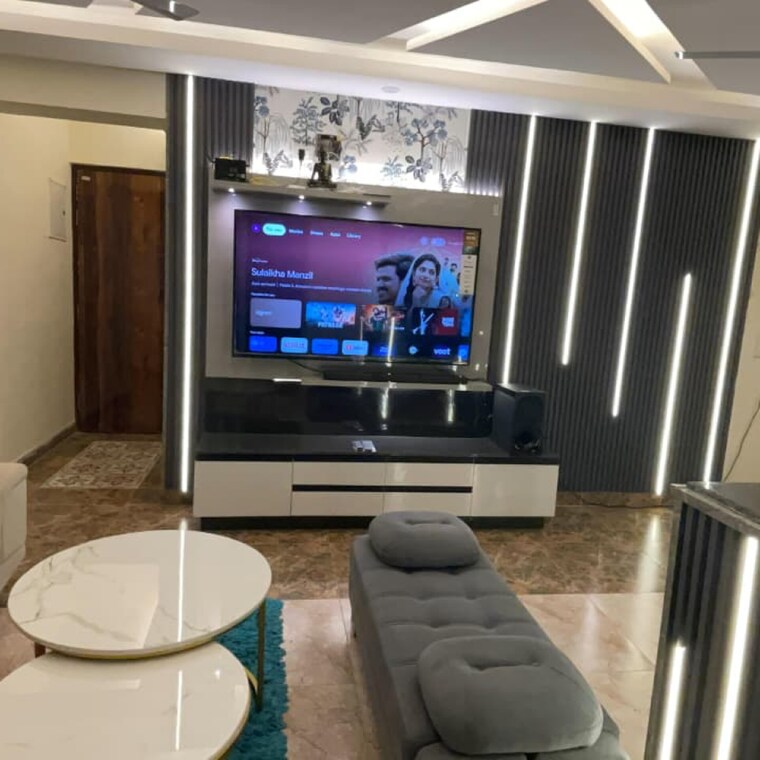 Living Room, rise-organic-homes 3 Bedroom 774 Sq.Ft. Apartment In Mahurali Ghaziabad 9223014