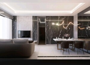 Living Room in 2 BHK Apartment at Amboli – for Sale